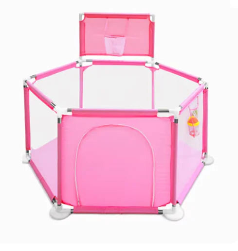 IMBABY Baby Playpen – Safety Barrier with Balls Pool, Basketball & Football for Kids - The Snow Owls