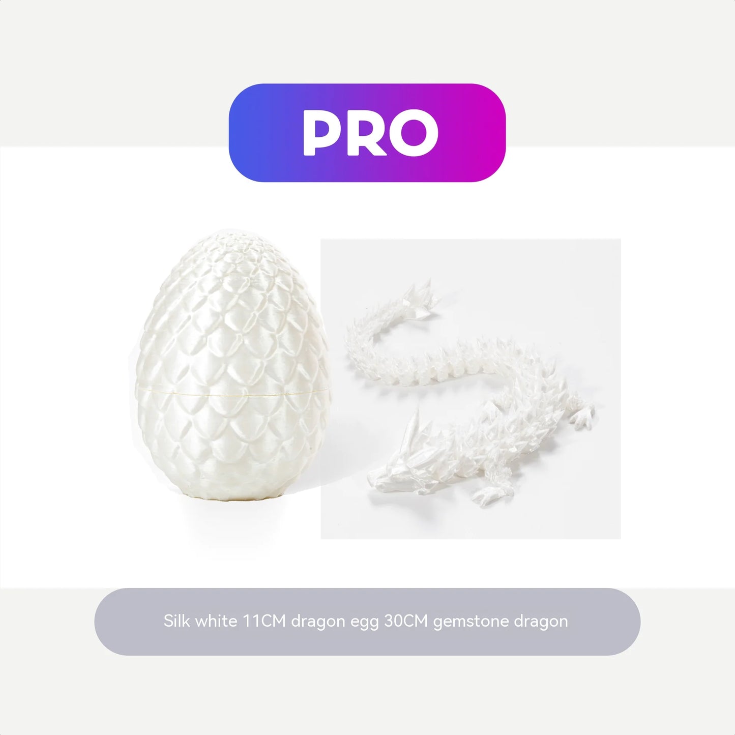 3D Printed Dragon Egg Crystal Ornaments