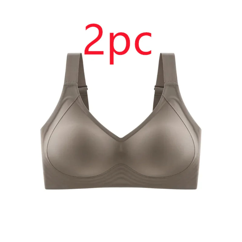 Plus Size Traceless Push-Up Sports Bra - The Snow Owls