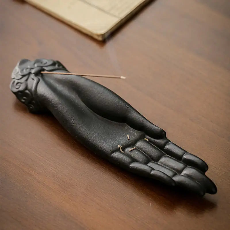 Incense Stick Holder Sculpture - The Snow Owls