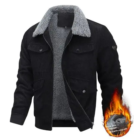 Winter Lapel Fleece Jacket - The Snow Owls