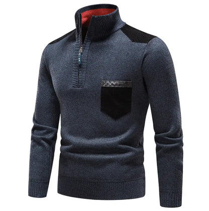 Cozy Plush Quarter-Zip Sweater - The Snow Owls