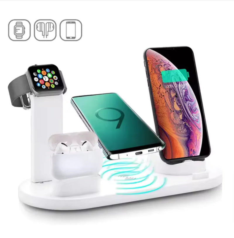 Ultimate 30W 7-in-1 Wireless Charging Station for iPhone, Apple Watch & AirPods – Fast & Convenient! - The Snow Owls