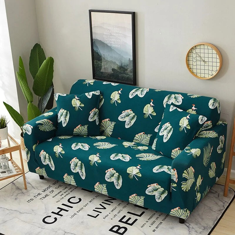 Tropical Leaves Sofa Cover