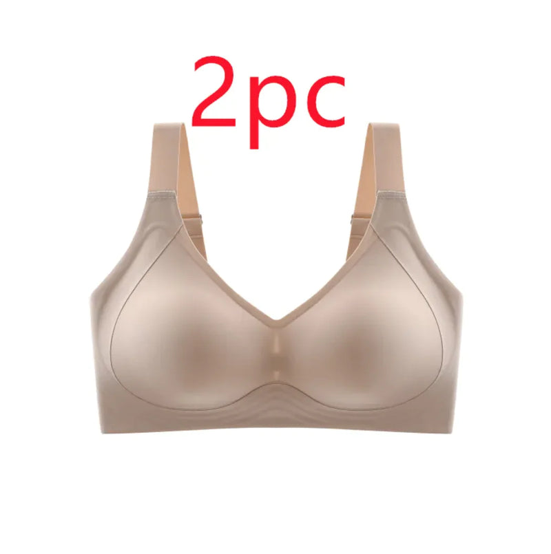 Plus Size Traceless Push-Up Sports Bra - The Snow Owls
