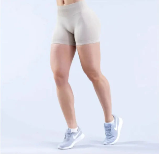 FlexFlow Seamless Yoga Shorts - The Snow Owls
