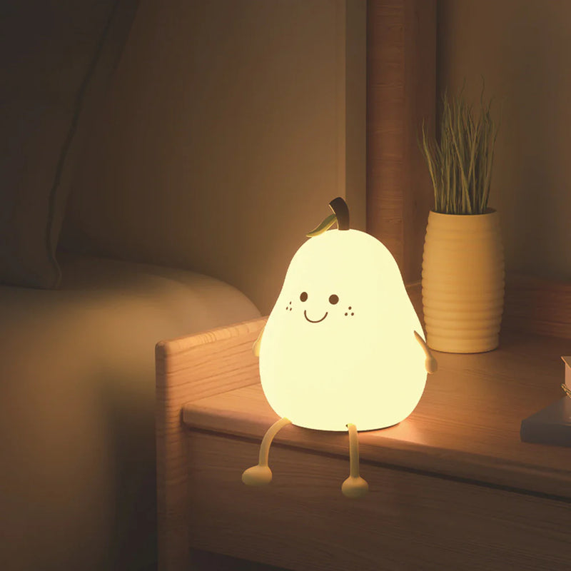 Pear Fruit Night Light - The Snow Owls
