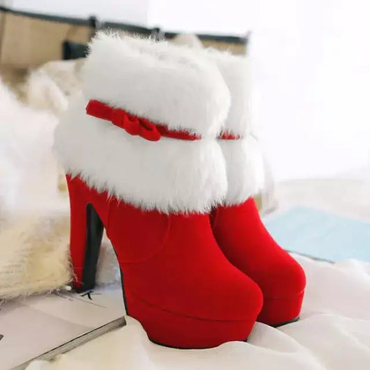 Christmas High Heels Boots