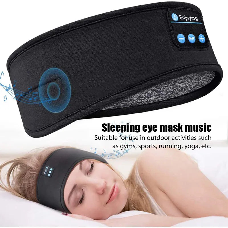 Bluetooth Sports Headband with Earbuds and Eye Mask - The Snow Owls
