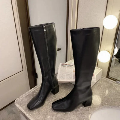 British Style Martin Leather Boots - The Snow Owls