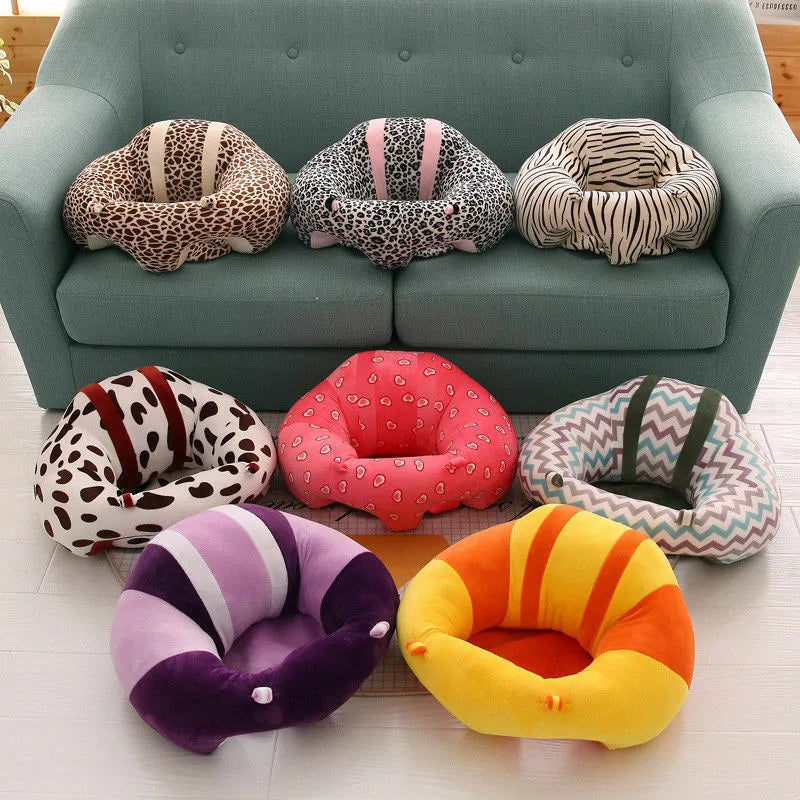 Baby Support Seat: Comfortable Sit Up Soft Chair Cushion Sofa Plush Pillow Toy Bean Bag