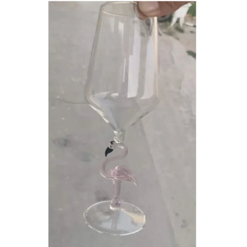 Shark Inside Red Wine Glass - The Snow Owls