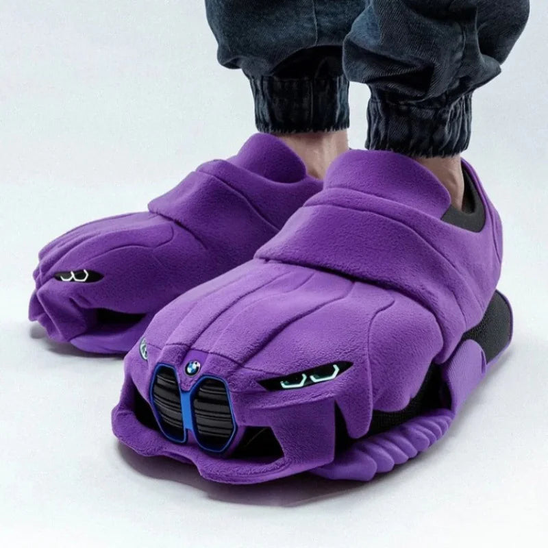 Racing Car Plush Slippers - The Snow Owls