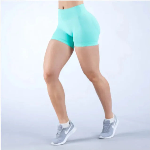 FlexFlow Seamless Yoga Shorts - The Snow Owls