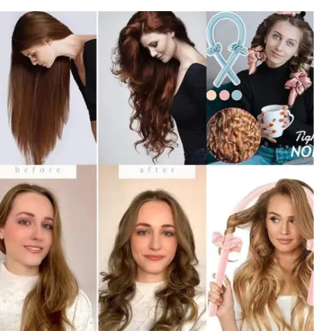 Heatless Curling Wand Headband - The Snow Owls