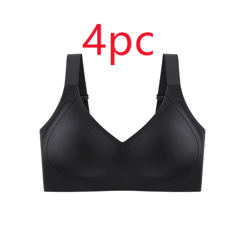 Plus Size Traceless Push-Up Sports Bra - The Snow Owls