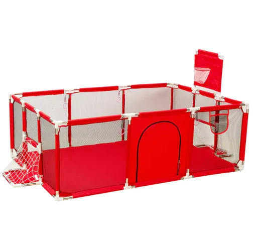 IMBABY Baby Playpen – Safety Barrier with Balls Pool, Basketball & Football for Kids - The Snow Owls