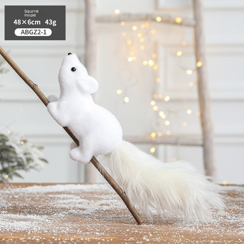 Christmas Snowman Sled Elk Squirrel Polar Bear Decorations Desktop Ornaments