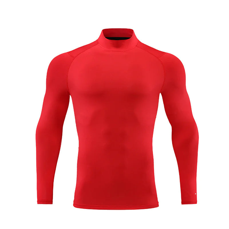 Reflective Stand Collar Sweat-Wicking T-Shirt - The Snow Owls