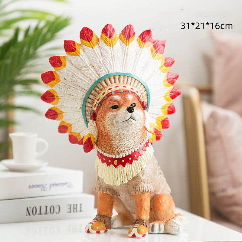 Personalized Decorations Ornaments Squatting Dogs