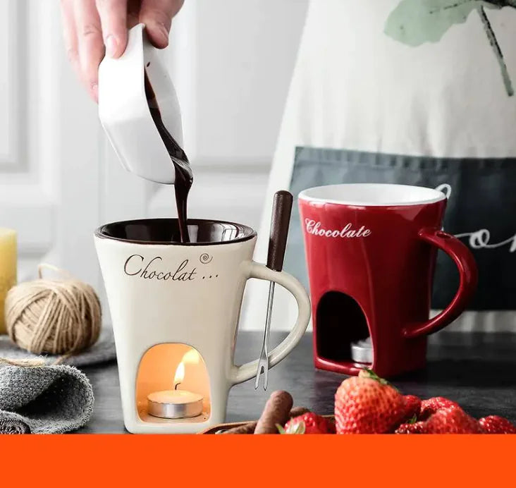 Ceramic Hot Pot Mug - The Snow Owls