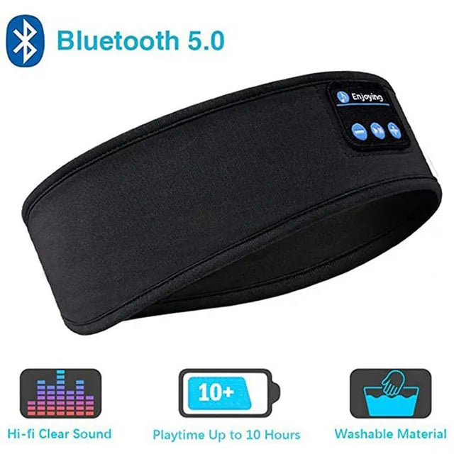 Bluetooth Sports Headband with Earbuds and Eye Mask - The Snow Owls