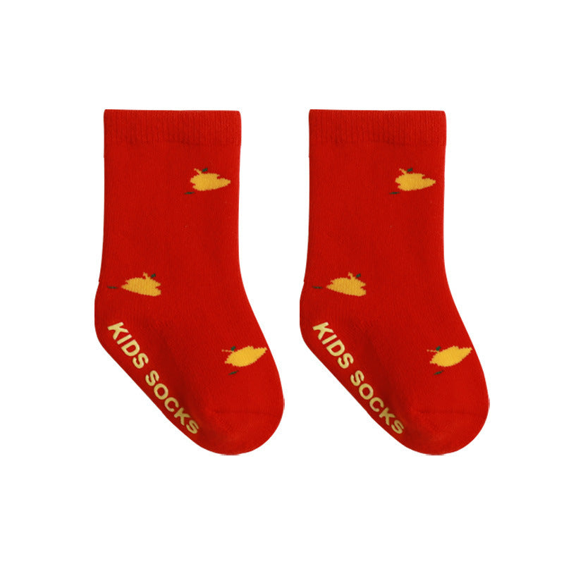 Red New Year Thickened Warm Socks