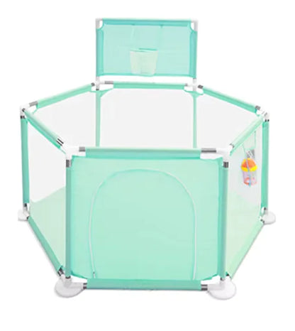 IMBABY Baby Playpen – Safety Barrier with Balls Pool, Basketball & Football for Kids