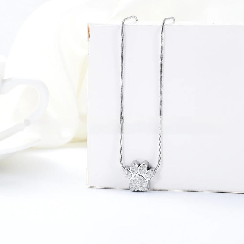 Paw Print Pendant Necklace - The Snow Owls