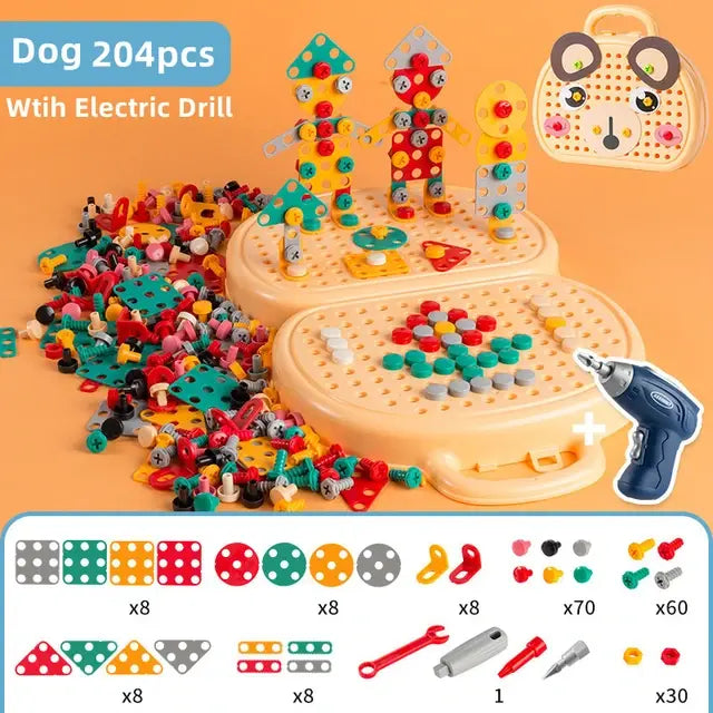Children Electric Drill Toolbox Driller Games - The Snow Owls
