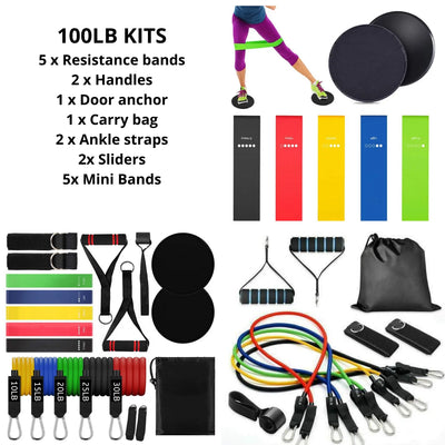 100LB Fitness Band Set - The Snow Owls