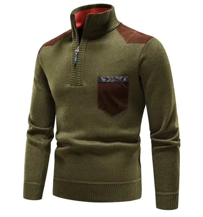 Cozy Plush Quarter-Zip Sweater - The Snow Owls