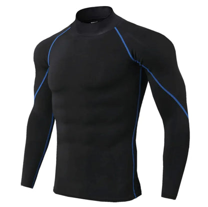 Men's Quick-drying Turtleneck Long Sleeve - The Snow Owls