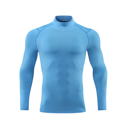 Reflective Stand Collar Sweat-Wicking T-Shirt - The Snow Owls