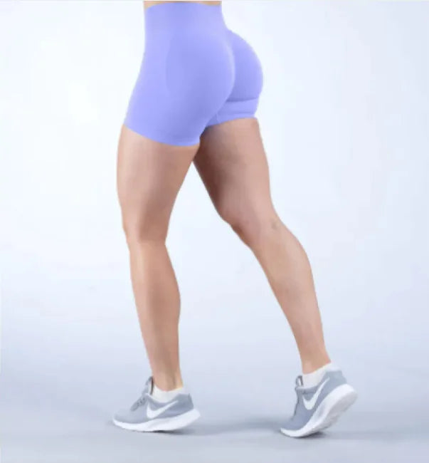 FlexFlow Seamless Yoga Shorts - The Snow Owls