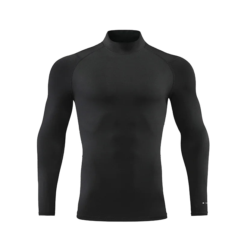 Reflective Stand Collar Sweat-Wicking T-Shirt - The Snow Owls