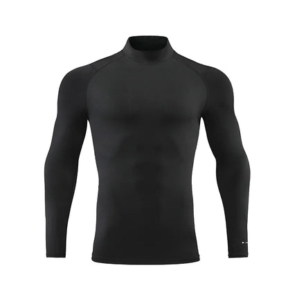 Reflective Stand Collar Sweat-Wicking T-Shirt - The Snow Owls