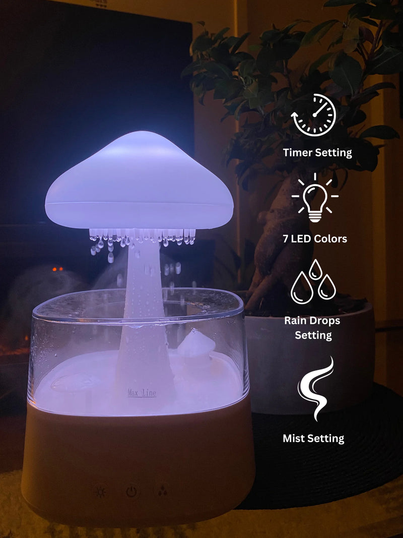 Mushroom Rain Cloud Air Humidifier - The Snow Owls