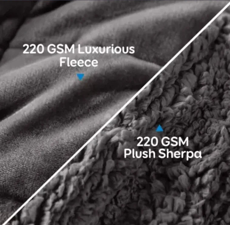 Double Rhinestone Velvet Lambswool Gravity Quilt - The Snow Owls