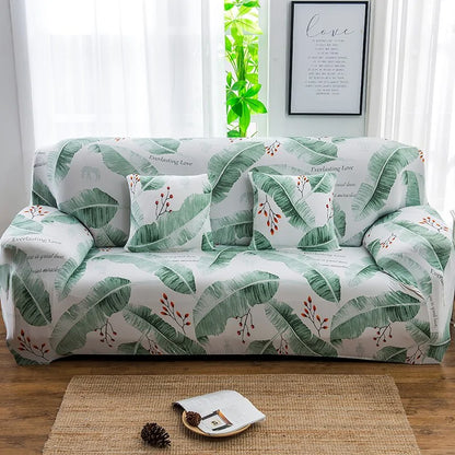 Tropical Leaves Sofa Cover