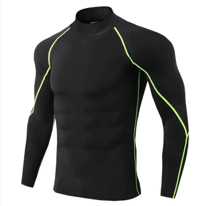 Men's Quick-drying Turtleneck Long Sleeve - The Snow Owls
