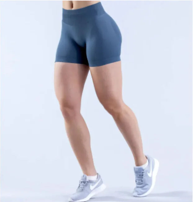 FlexFlow Seamless Yoga Shorts - The Snow Owls