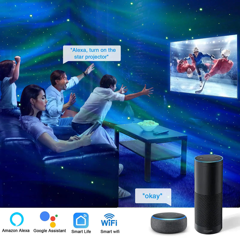 Aurora Galaxy Projector with Bluetooth - The Snow Owls