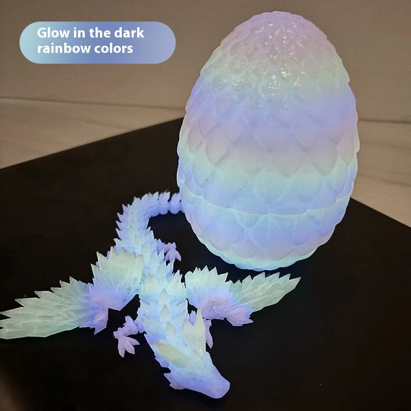 3D Printed Dragon Egg Crystal Ornaments