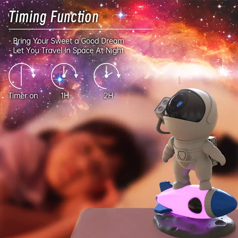 Astronaut Galaxy Projector Night Light - The Snow Owls