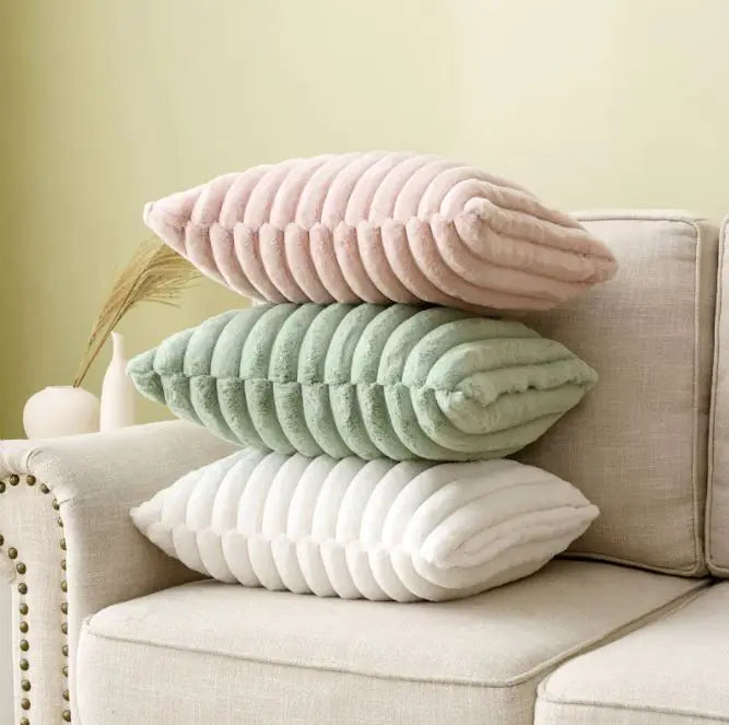 Living Room Bedroom Sofa Pillow Cover - The Snow Owls