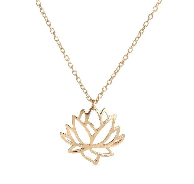 Lotus Necklace - The Snow Owls