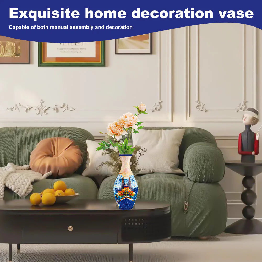 3D Puzzle DIY Decorative Vase