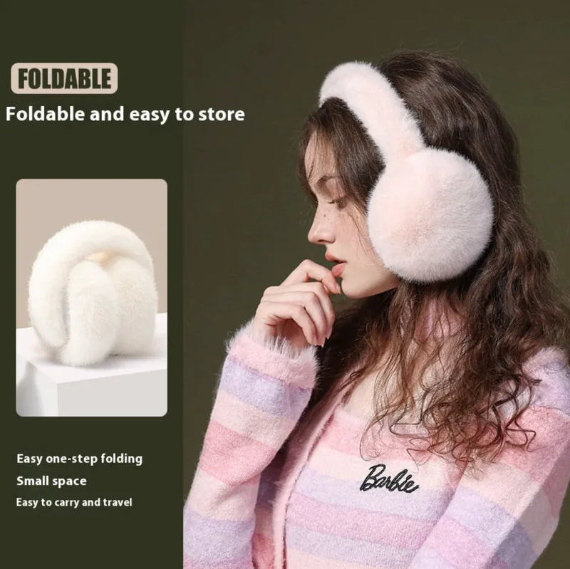 Foldable Plush Warm Earmuffs - The Snow Owls