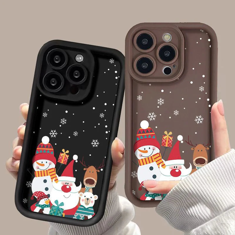 Cute Santa Claus Phone Case Frosted Advanced